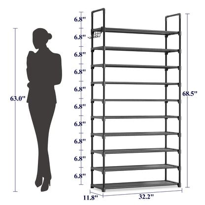 3-10-Tier Shoe Organizer