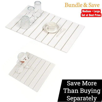 Large Diatomaceous Earth Dish Drying Mat