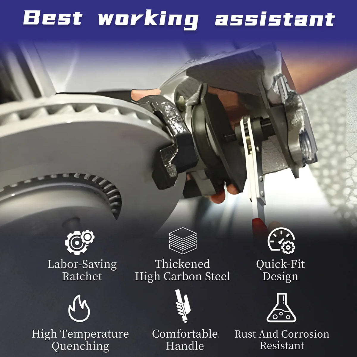 Effort-saving automotive brake repair tool