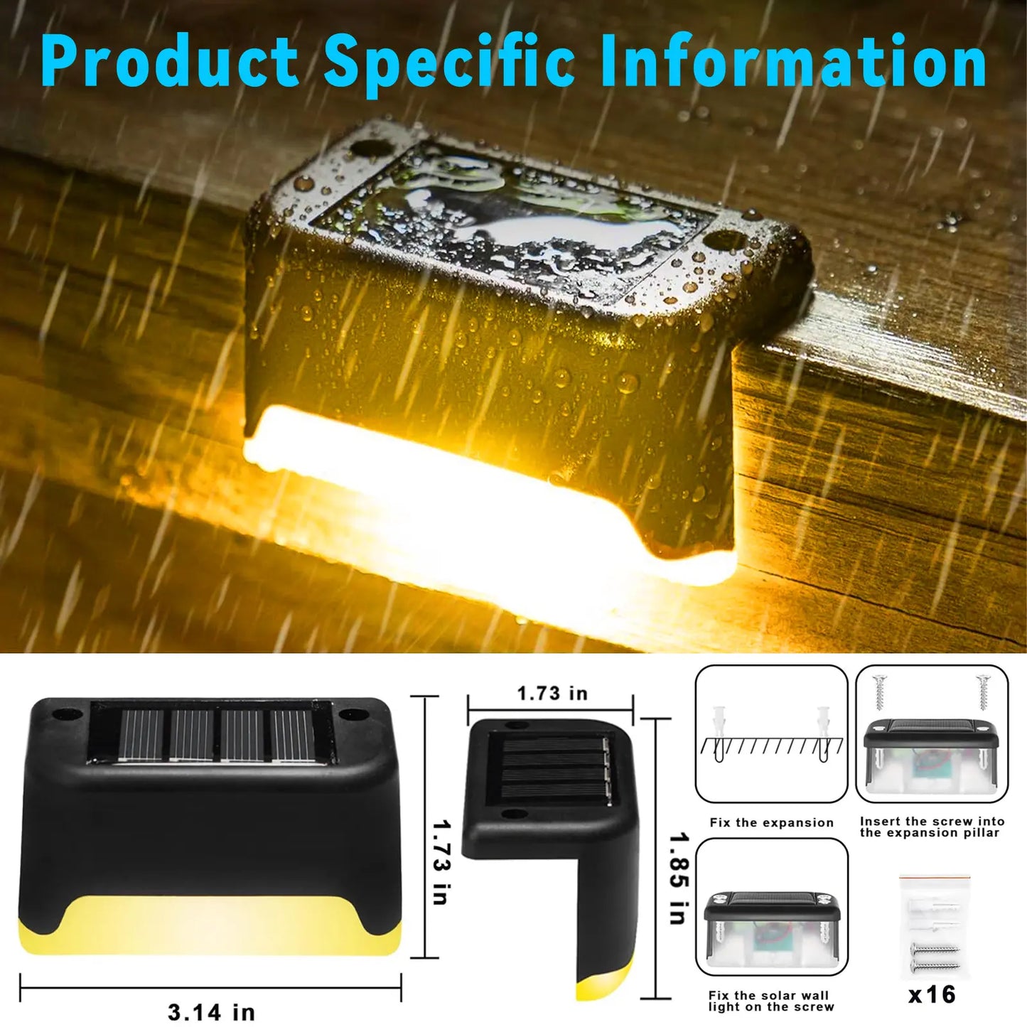 16-Piece Solar Outdoor Decorative Light Set
