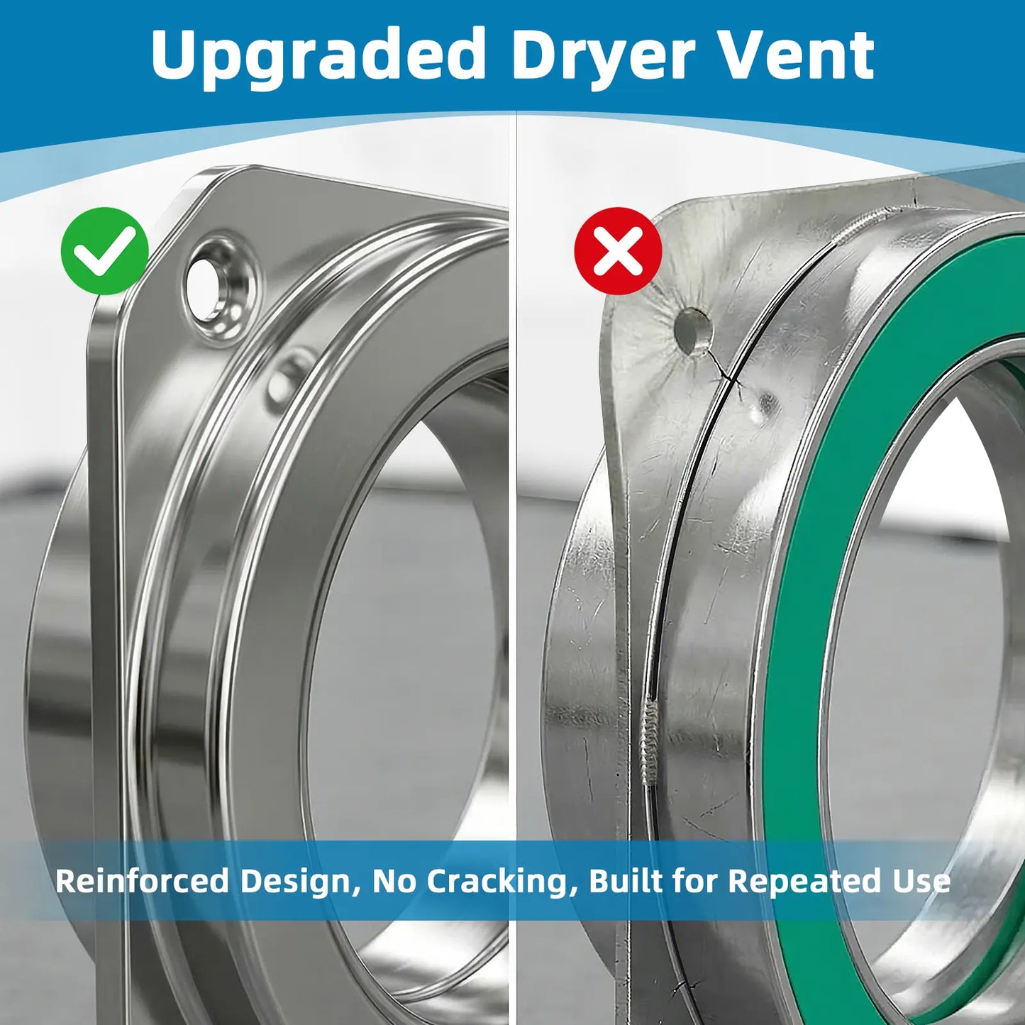 Upgrade Stainless Steel Magnetic Dryer VentCoupling Quick Connect