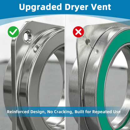 Upgrade Stainless Steel Magnetic Dryer VentCoupling Quick Connect