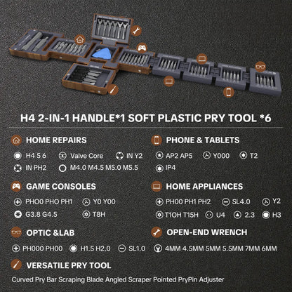 55-In-1 Magnetic Screwdriver Set