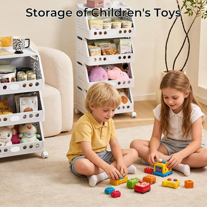 2-5 Tier Stackable Rolling Cart