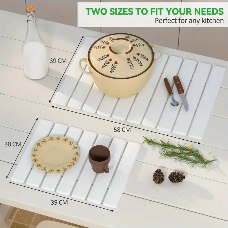 Large Diatomaceous Earth Dish Drying Mat